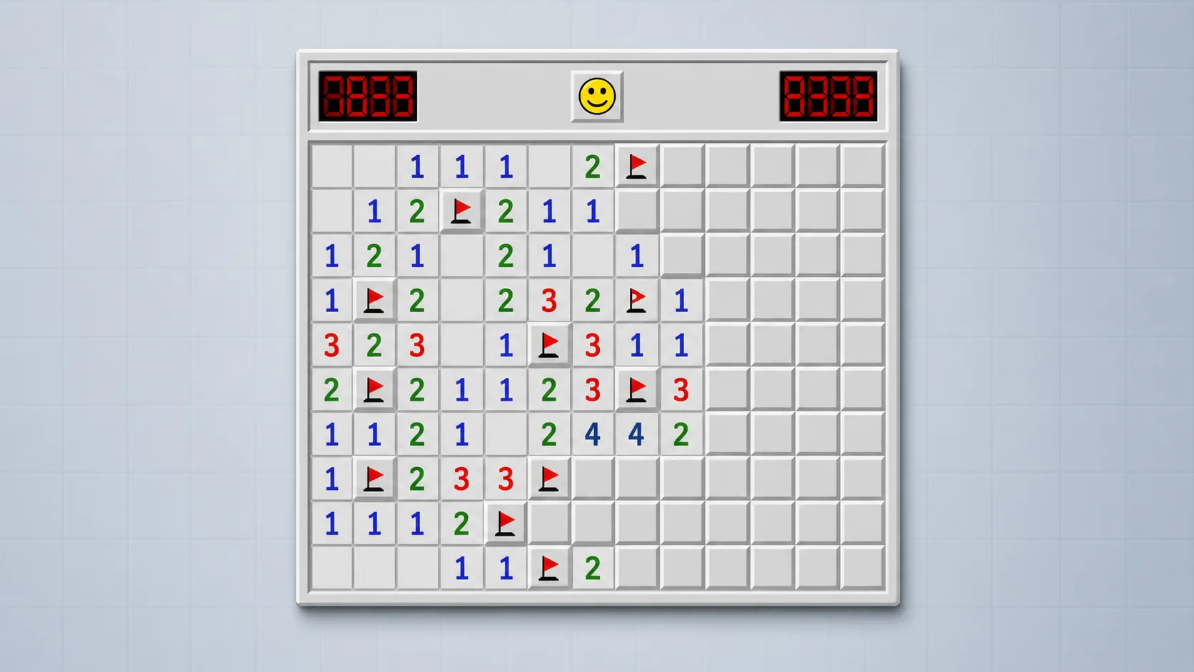 マインスイーパーのゲーム画面プレビュー